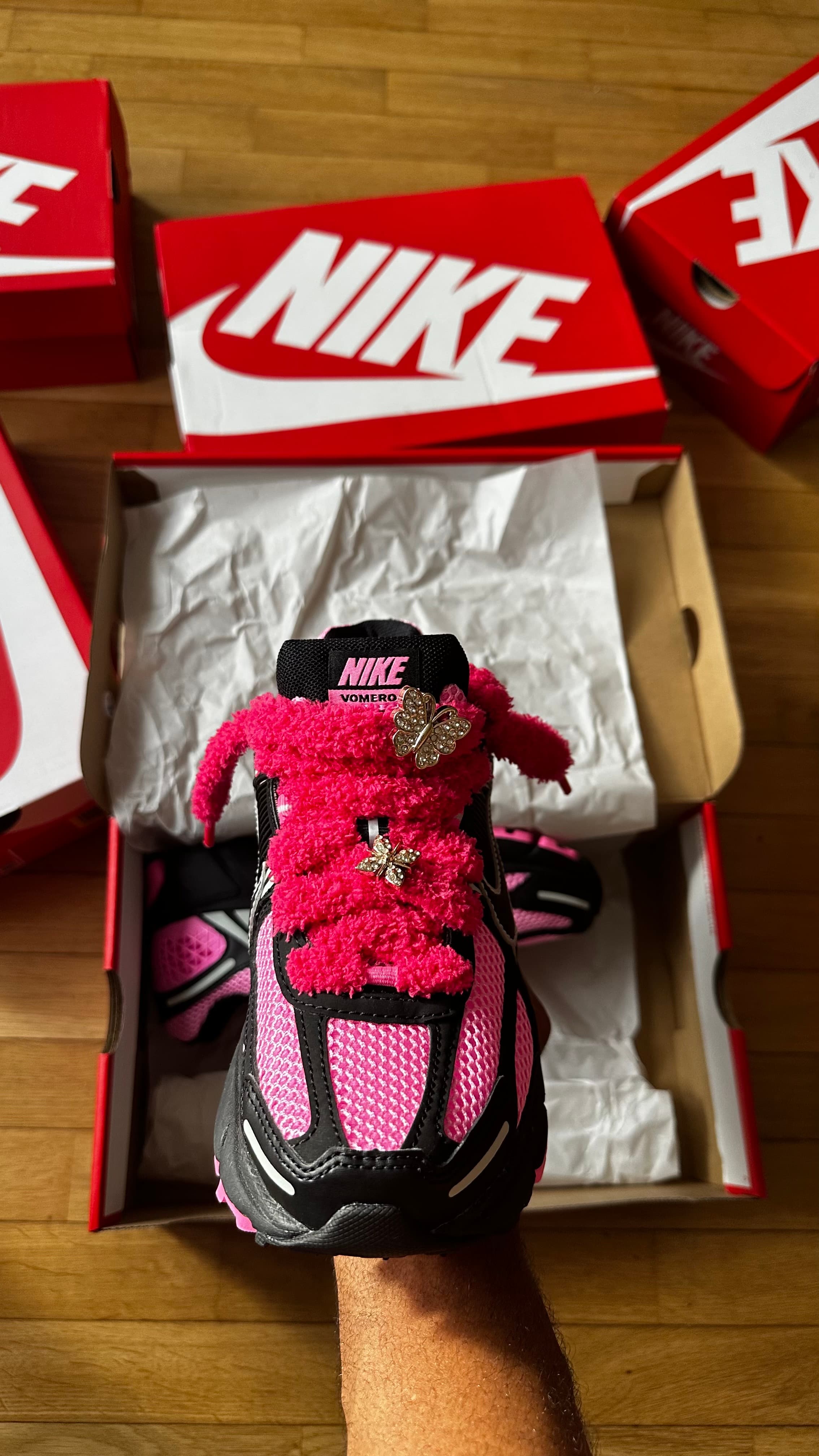 Custom, Nike Vomero 5 Pink Black (Custom)